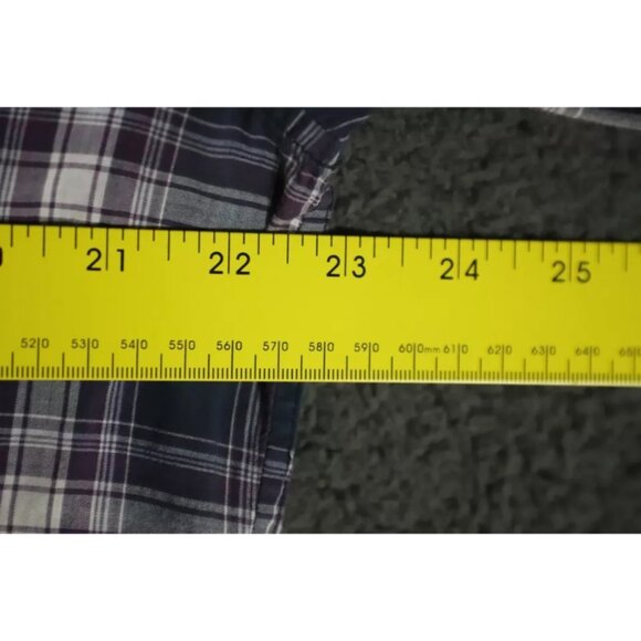 John Varvatos Button Up Shirt Mens L Blue Plaid Button Down Collared Long Sleeve - Picture 7 of 9